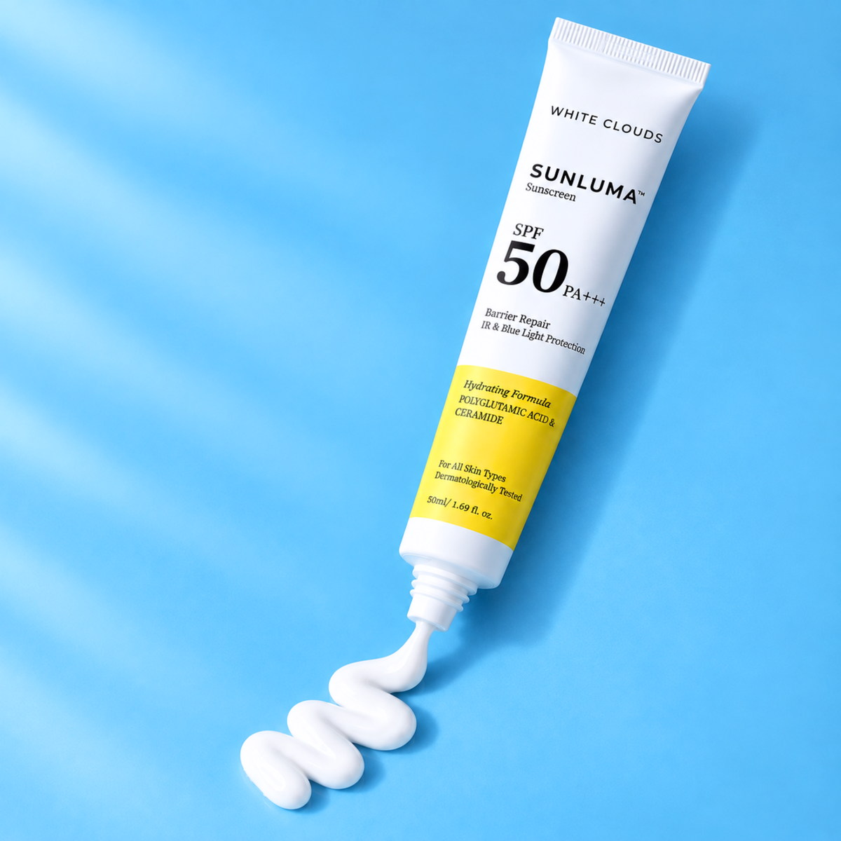 SUNLUMA Hydrating Sunscreen | SPF 50 PA+++ | Non-Comedogenic, Dermatologically Tested - 50 ml